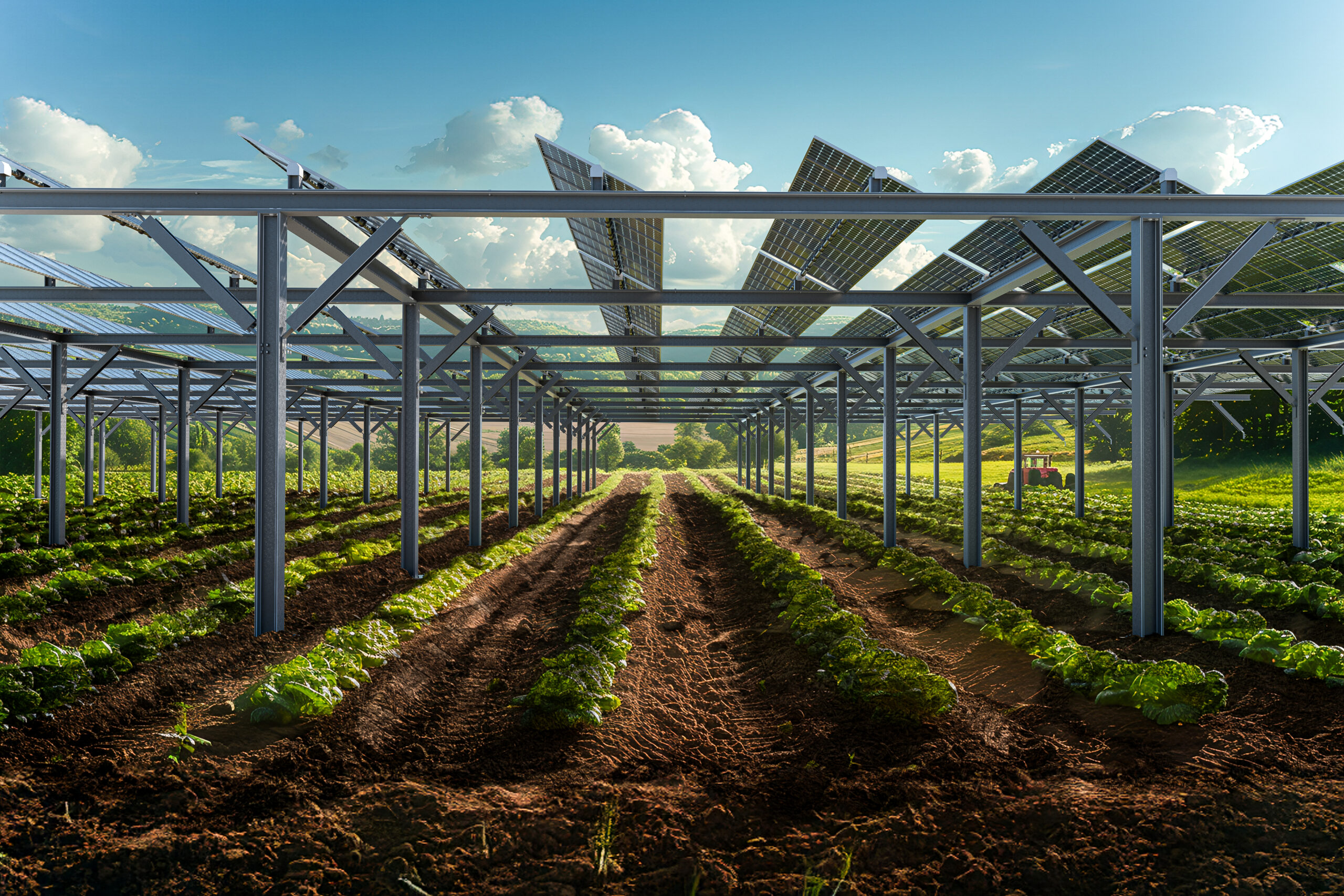 Expertise agrivoltaïque - Ombrière sur culture agricole